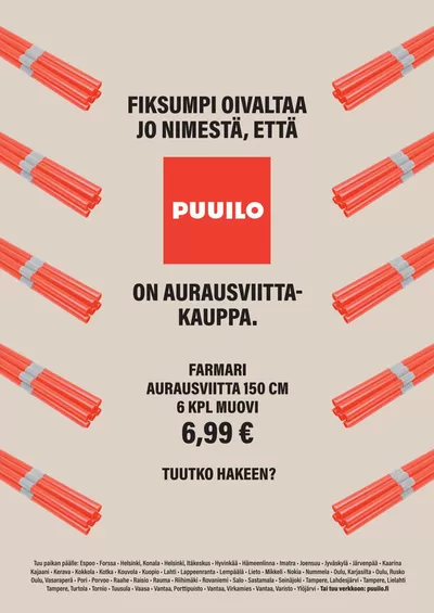 Rautakauppa tarjousta, Hyvinkää | Puuilo tarjoukset de Puuilo | 21.10.2024 - 4.11.2024