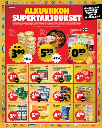 Supermarket tarjousta, Lempäälä | Ruokatarjoukset de Tokmanni | 28.10.2024 - 11.11.2024