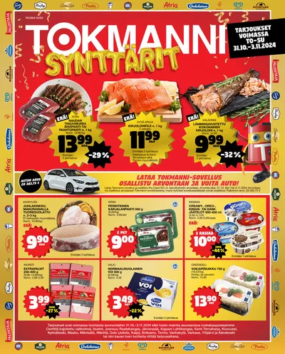 Supermarket tarjousta, Pori | Ruokatarjoukset de Tokmanni | 31.10.2024 - 14.11.2024