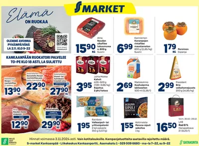 Supermarket tarjousta, Pori | S-market Kankaanpää KAS 31.10.2024 de S-Market | 31.10.2024 - 14.11.2024