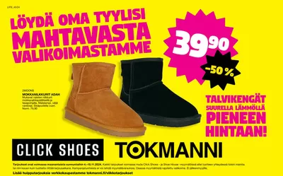 Tokmanni -luettelo, Tampere | Click Shoes -liite | 4.11.2024 - 18.11.2024