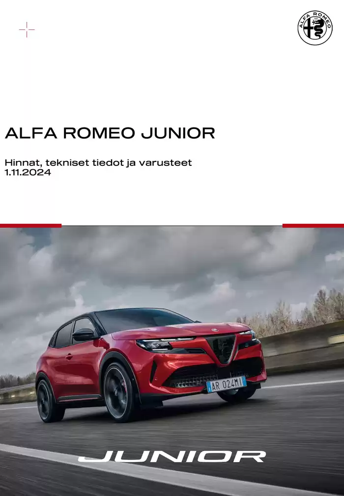 Alfa Romeo -luettelo, Lohja | Alfa Romeo Junior | 5.11.2024 - 5.1.2025