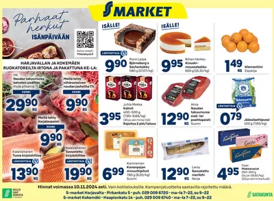 S-Market -luettelo, Lahti | S-market Harjavalta ja Kokemäki SYS 7.11.2024 | 7.11.2024 - 21.11.2024