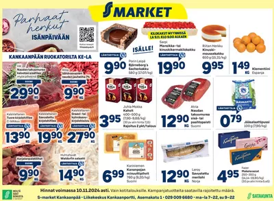 S-Market -luettelo, Lahti | S-market Kankaanpää 7.11.2024 | 7.11.2024 - 21.11.2024