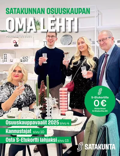 S-Market -luettelo | Osuuskauppasi Oma lehti marraskuu 2024 | 10.11.2024 - 24.11.2024