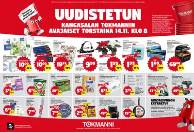 Tokmanni -luettelo | Avajaistarjoukset | 13.11.2024 - 27.11.2024