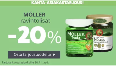 Terveys ja Optiikka tarjousta | Sale in Yliopiston Apteekki | 15.11.2024 - 30.11.2024