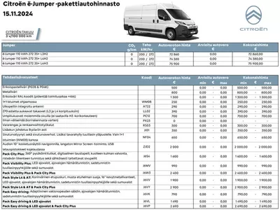 Autot ja Varaosat tarjousta | Citroën Uusi ë-Jumper. in Citroën | 18.11.2024 - 18.11.2025