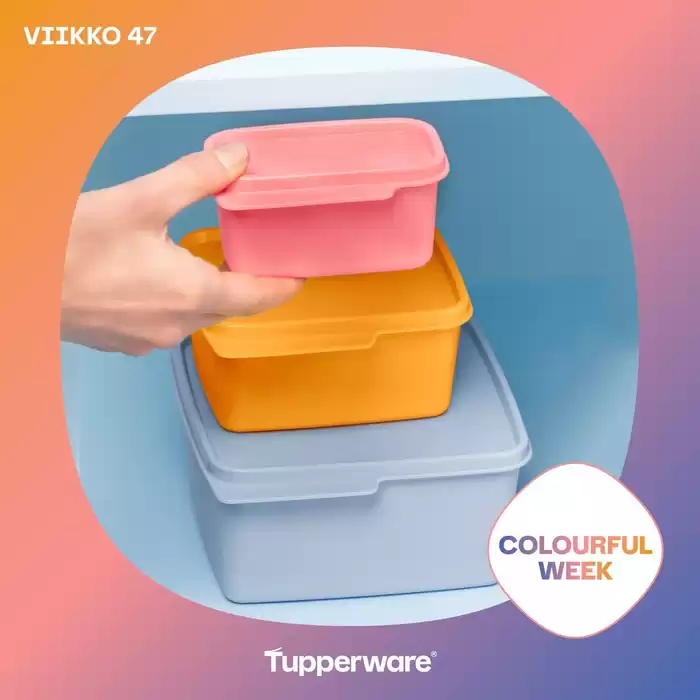 Tupperware -luettelo | Tupperware tarjoukset | 20.11.2024 - 4.12.2024