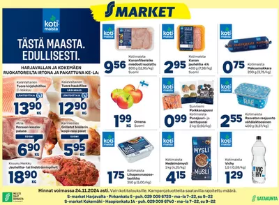 Supermarket tarjousta, Oulu | S-market Harjavalta ja Kokemäki SYS 21.11.2024 de S-Market | 21.11.2024 - 5.12.2024