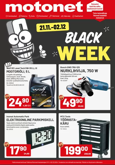 Rautakauppa tarjousta, Vihti | Black week de Motonet | 21.11.2024 - 2.12.2024