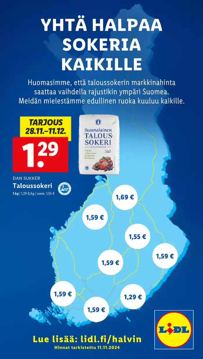 Lidl -luettelo, Kankaanpää | Löydä houkuttelevia tarjouksia | 25.11.2024 - 3.12.2024