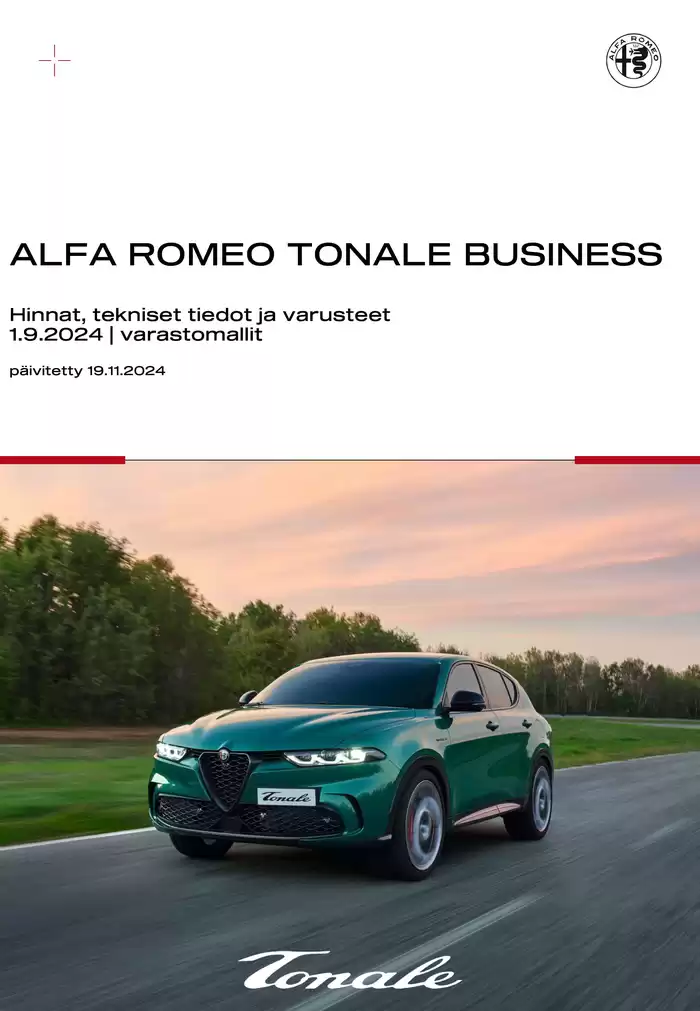 Alfa Romeo -luettelo, Helsinki | Löydä houkuttelevia tarjouksia | 26.11.2024 - 26.1.2025