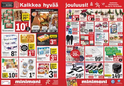 Minimani -luettelo, Kokkola | Eksklusiivisia diilejä asiakkaillemme | 11.12.2024 - 25.12.2024