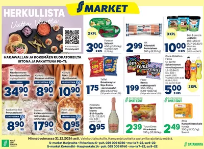 S-Market -luettelo, Ivalo | S-market Harjavalta ja Kokemäki SYS 27.12.2024 | 28.12.2024 - 11.1.2025