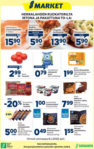 S-Market -luettelo, Ivalo | S-market Herralahti 2.1.2025 | 2.1.2025 - 9.1.2025