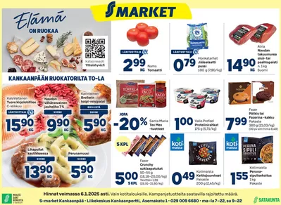 S-Market -luettelo, Ivalo | S-market Kankaanpää KAS 2.1.2024 | 2.1.2025 - 9.1.2025