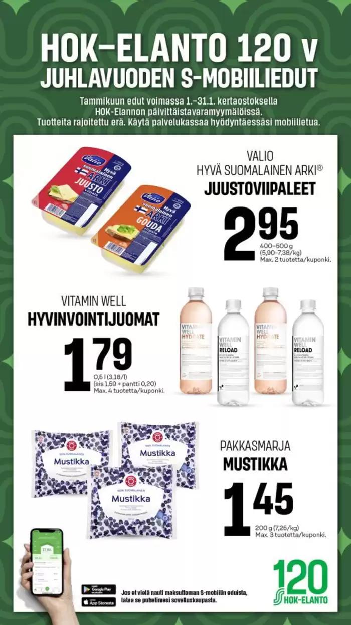 S-Market -luettelo, Oulu | Parhaat löytömme | 1.1.2025 - 31.1.2025