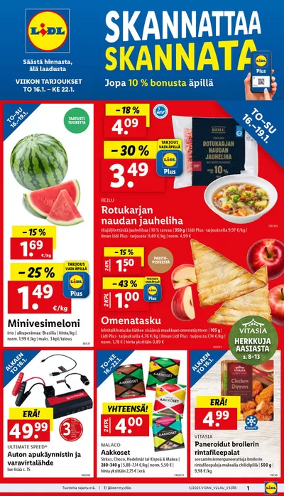 Lidl -luettelo, Vantaa | Houkuttelevia erikoistarjouksia kaikille | 13.1.2025 - 22.1.2025