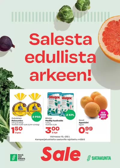 S-Market -luettelo, Vantaa | 150125_Sale | 15.1.2025 - 22.1.2025