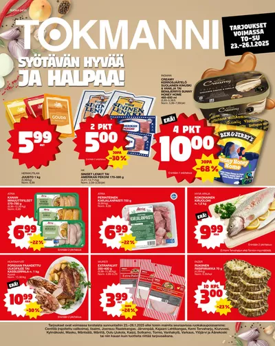 Tokmanni -luettelo, Tornio | Ruokatarjoukset | 23.1.2025 - 6.2.2025