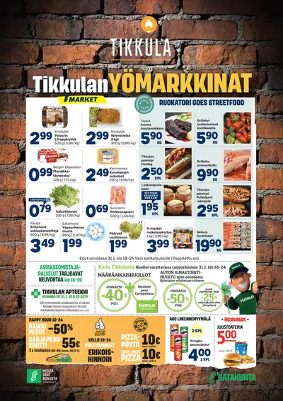 S-Market -luettelo, Porvoo | Tikkulan yö 31.1.25 | 30.1.2025 - 13.2.2025