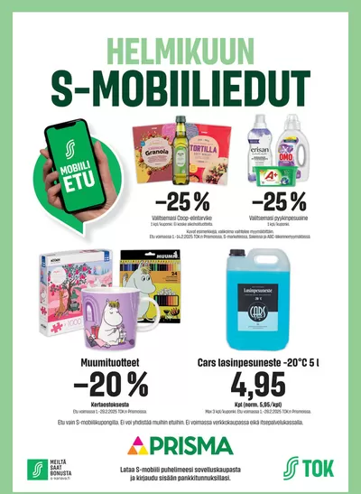 Elektroniikka ja Kodinkoneet tarjousta, Kajaani | Prisma S-mobiiliedut 1.-14.2.2025 de Prisma | 1.2.2025 - 14.2.2025