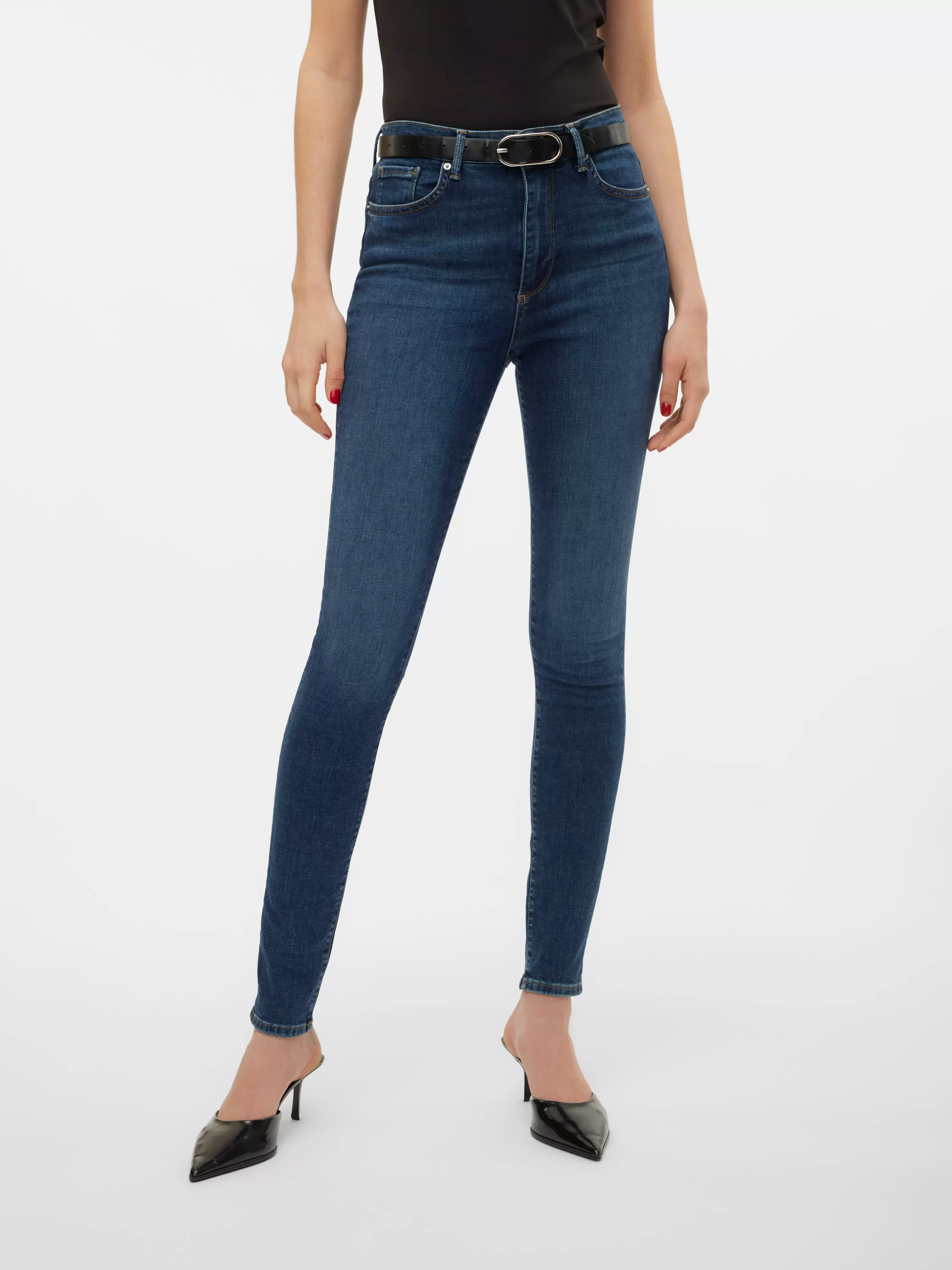 VMSOPHIA Korkea vyötärö Skinny fit Farkut tuote hintaan 59,99€ liikkeestä Vero Moda