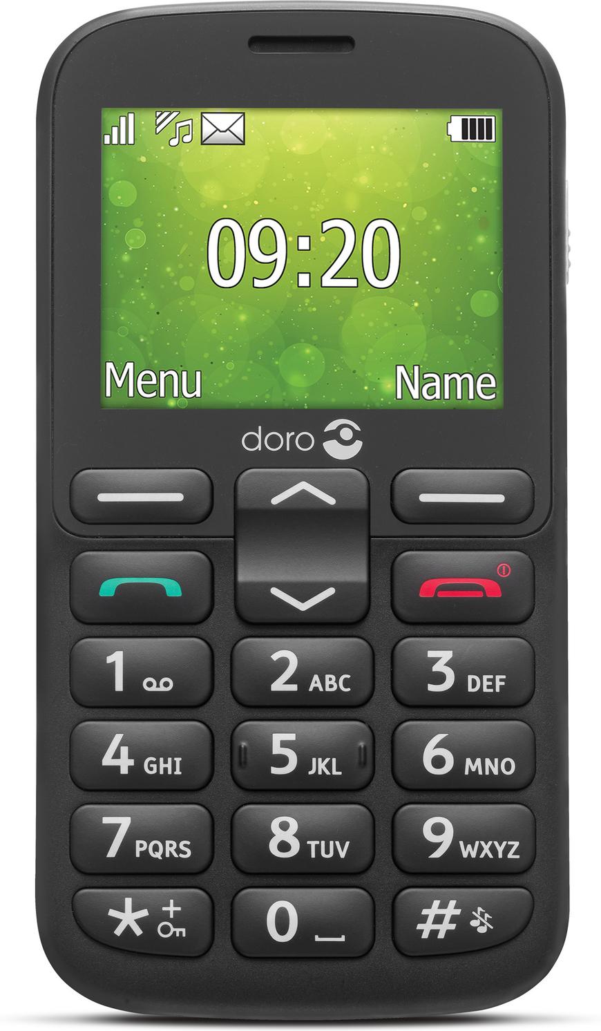 Doro 1382 -peruspuhelin Dual-SIM, musta tuote hintaan 89€ liikkeestä Verkkokauppa
