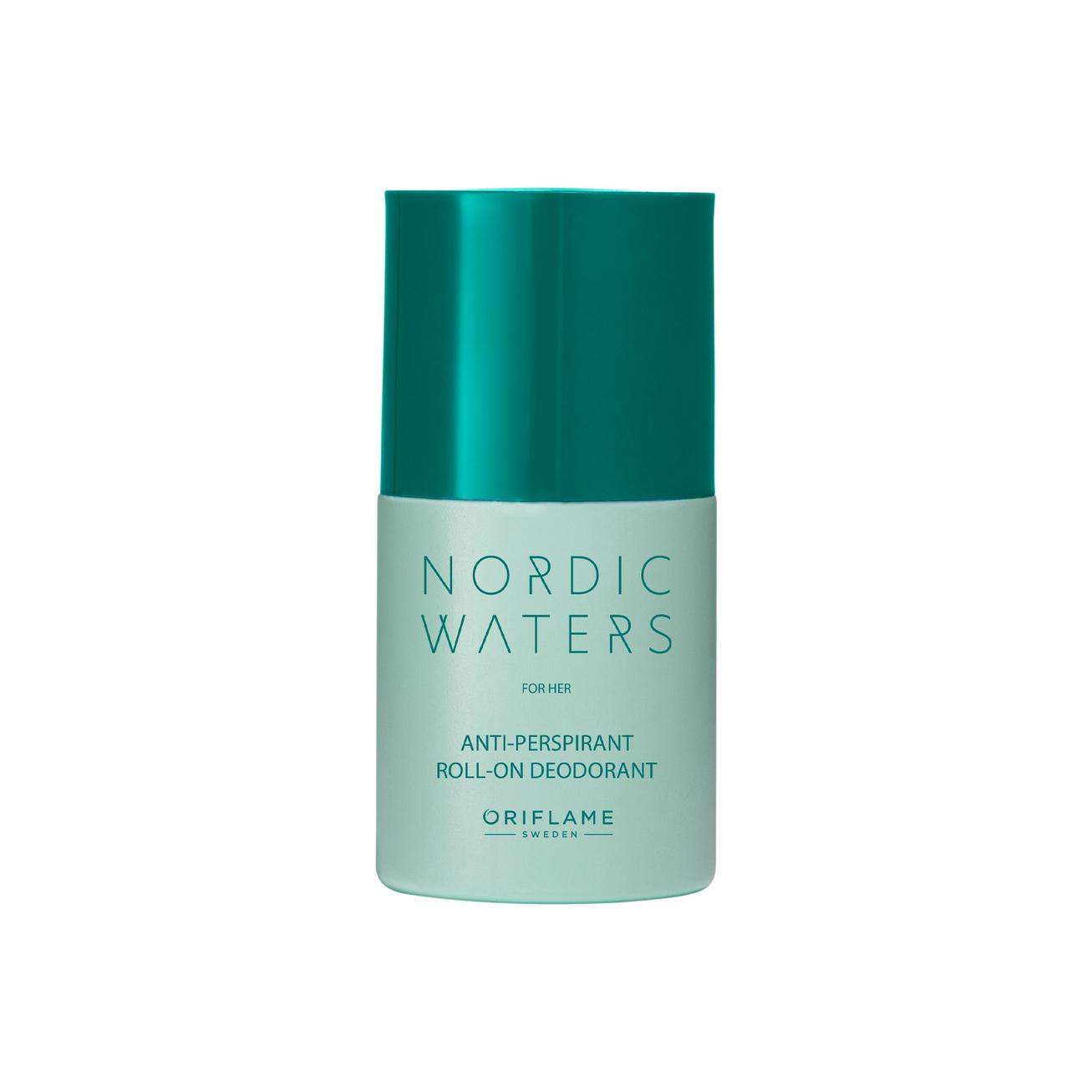 Nordic Waters for her -antiperspirantti roll-on tuote hintaan 8€ liikkeestä Oriflame