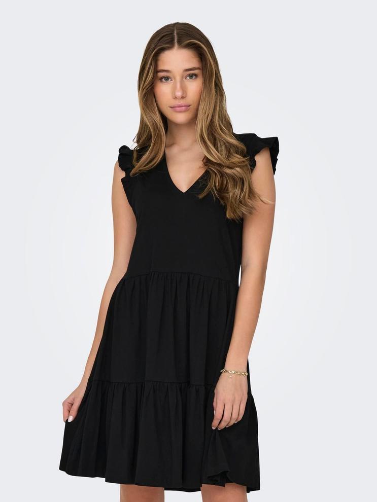 Mini dress with frills tuote hintaan 22,99€ liikkeestä Only