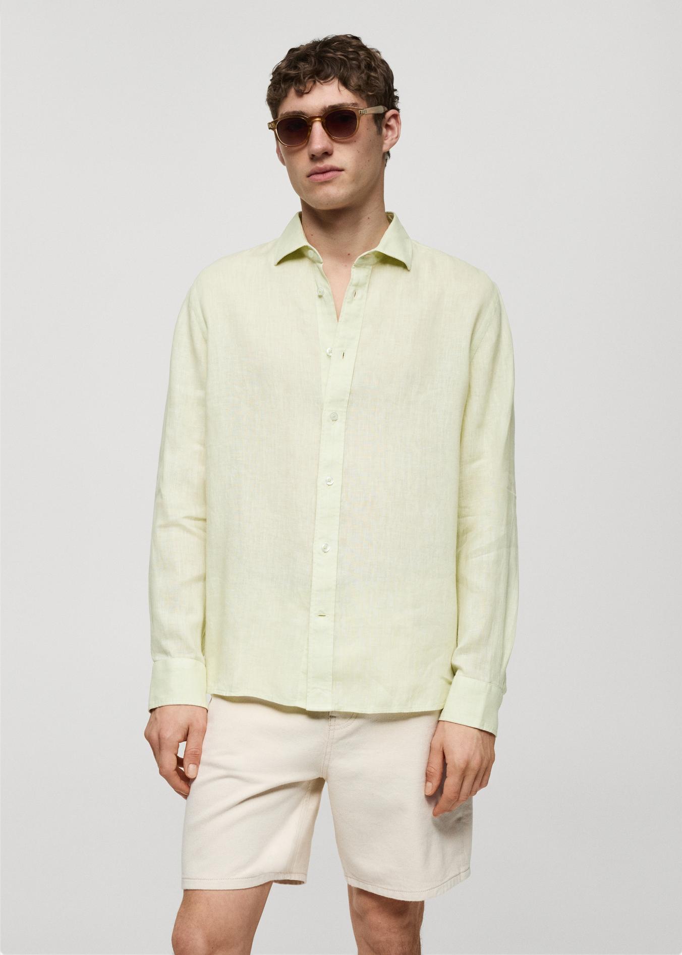 Classic fit 100% linen shirt tuote hintaan 39,99€ liikkeestä Mango