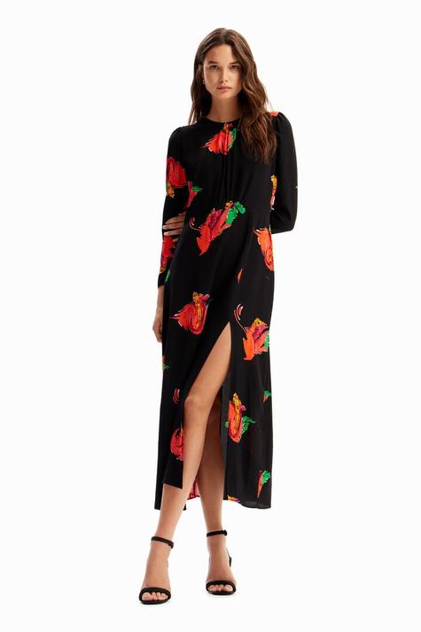 New collection Long floral slit dress tuote hintaan 59,5€ liikkeestä Desigual