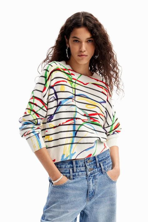 New collection Short striped arty pullover tuote hintaan 89,95€ liikkeestä Desigual