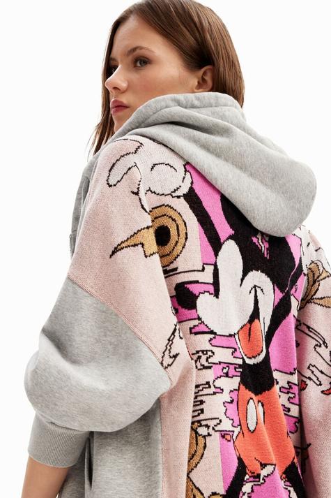 New collection Oversize jacquard Mickey Mouse hoodie tuote hintaan 149€ liikkeestä Desigual
