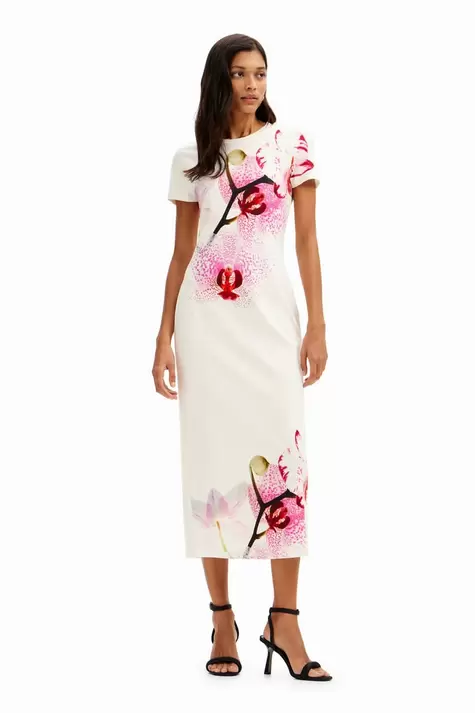 New collection M. Christian Lacroix orchid midi dress tuote hintaan 119€ liikkeestä Desigual