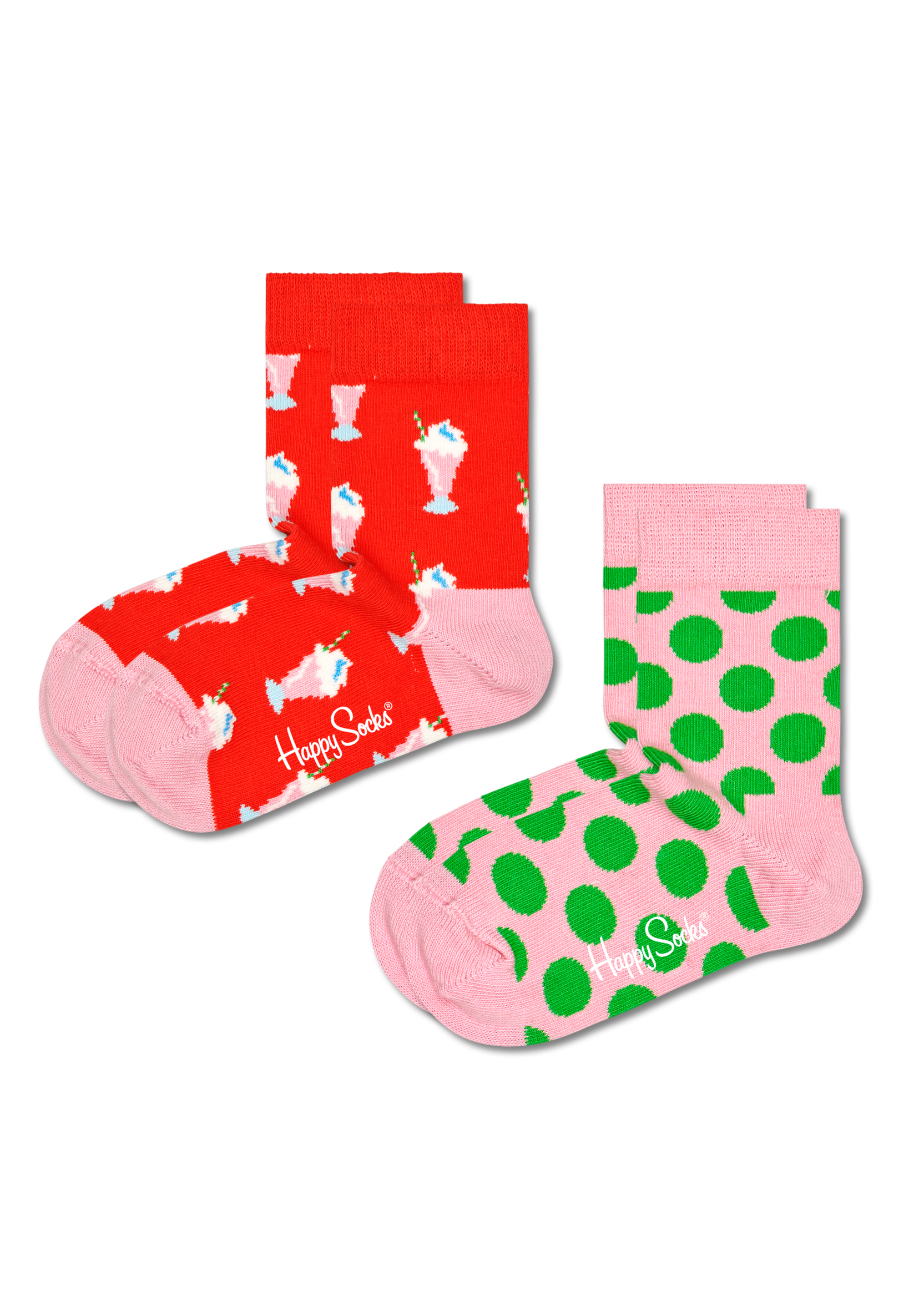 2-Pack Kids Milkshake Sock tuote hintaan 6€ liikkeestä Happy Socks