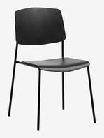 Ruokapöydän tuoli STABY pinottava musta tuote hintaan 27,5€ liikkeestä JYSK