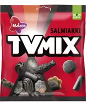 Malaco TV Mix Salmiakki 280 g karkkipussi tuote hintaan 1,99€ liikkeestä Kärkkäinen