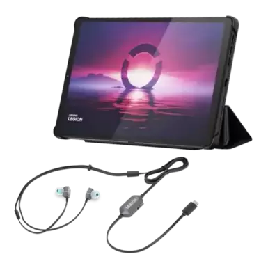 Legion Tab (12GB 256GB) (Wifi) - Eclipse Black + Folio & Lenovo Legion E510 7.1 RGB Gaming In-Ear Headphones tuote hintaan 573,31€ liikkeestä Lenovo