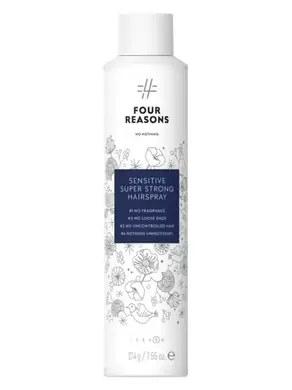 Four Reasons No Nothing Sensitive Super Strong Hairspray 300ml - hajusteeton hiuskiinne tuote hintaan 10,43€ liikkeestä Hairstore