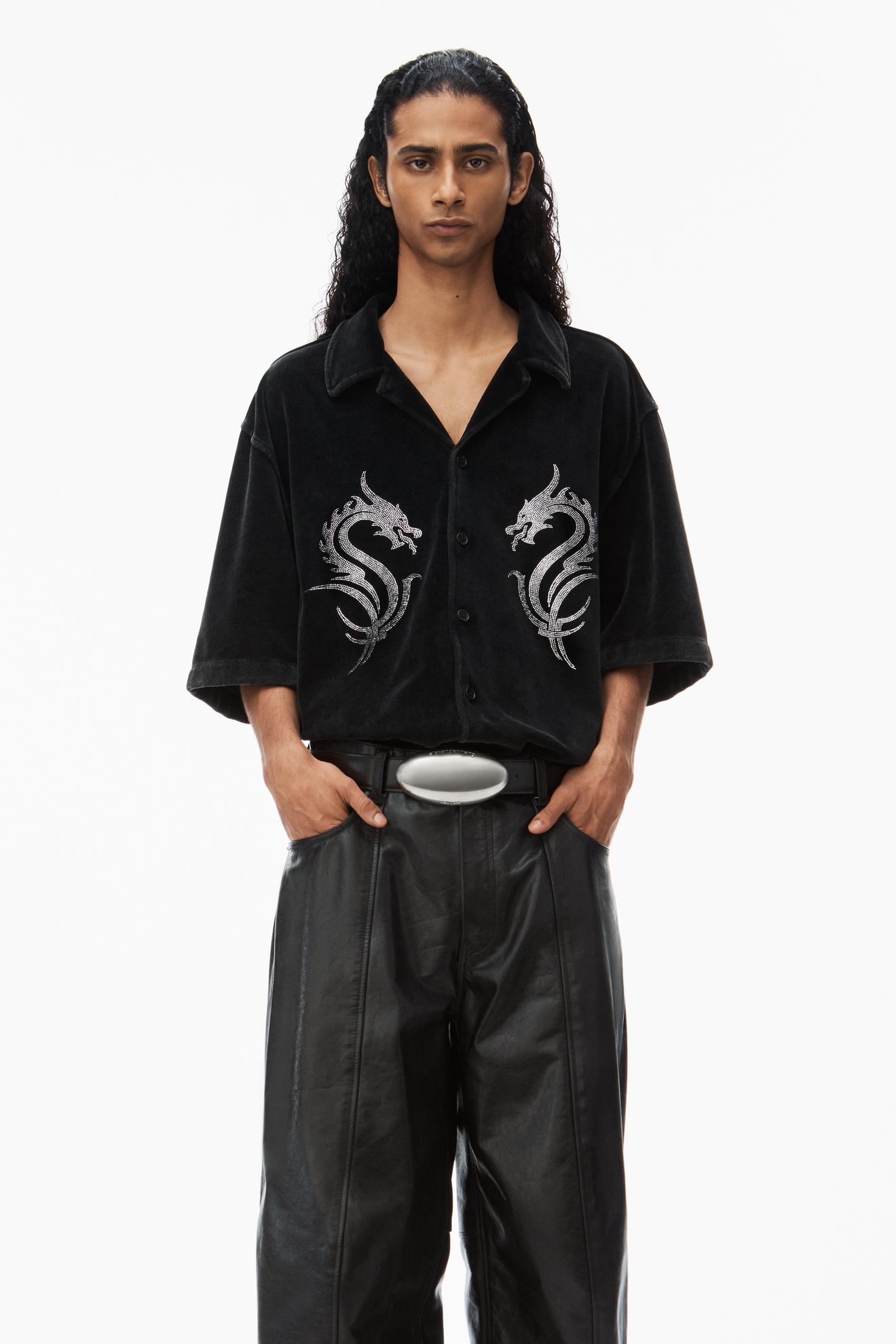 Dragon hotfix shirt in velour tuote hintaan 660€ liikkeestä Alexander Wang
