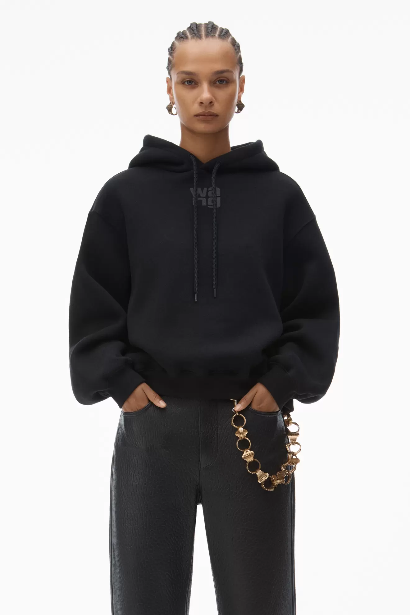 PUFF LOGO HOODIE IN STRUCTURED TERRY tuote hintaan 410€ liikkeestä Alexander Wang