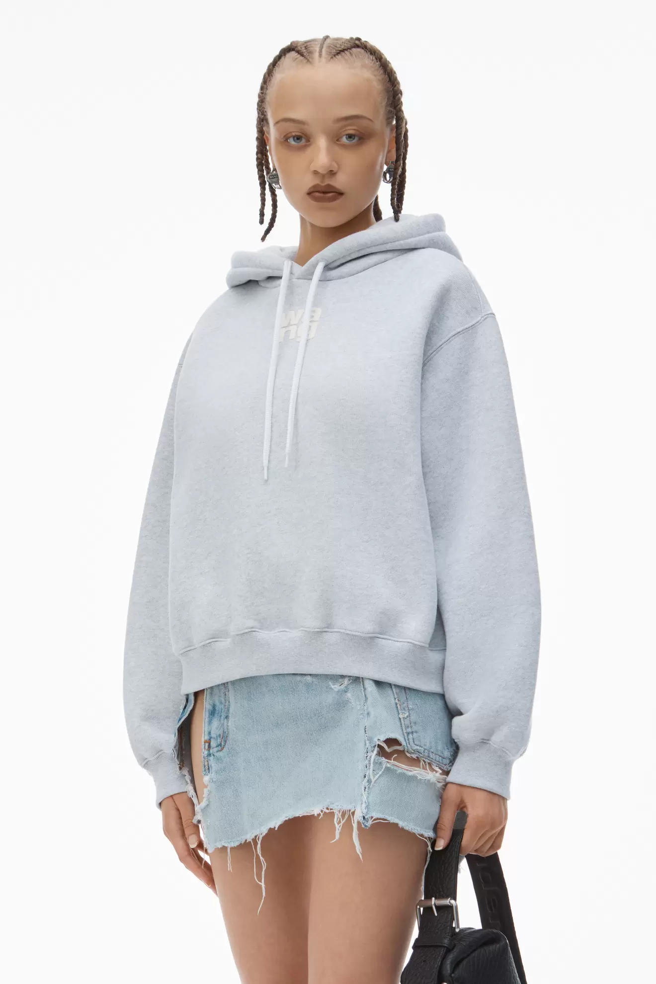 PUFF LOGO HOODIE IN STRUCTURED TERRY tuote hintaan 410€ liikkeestä Alexander Wang