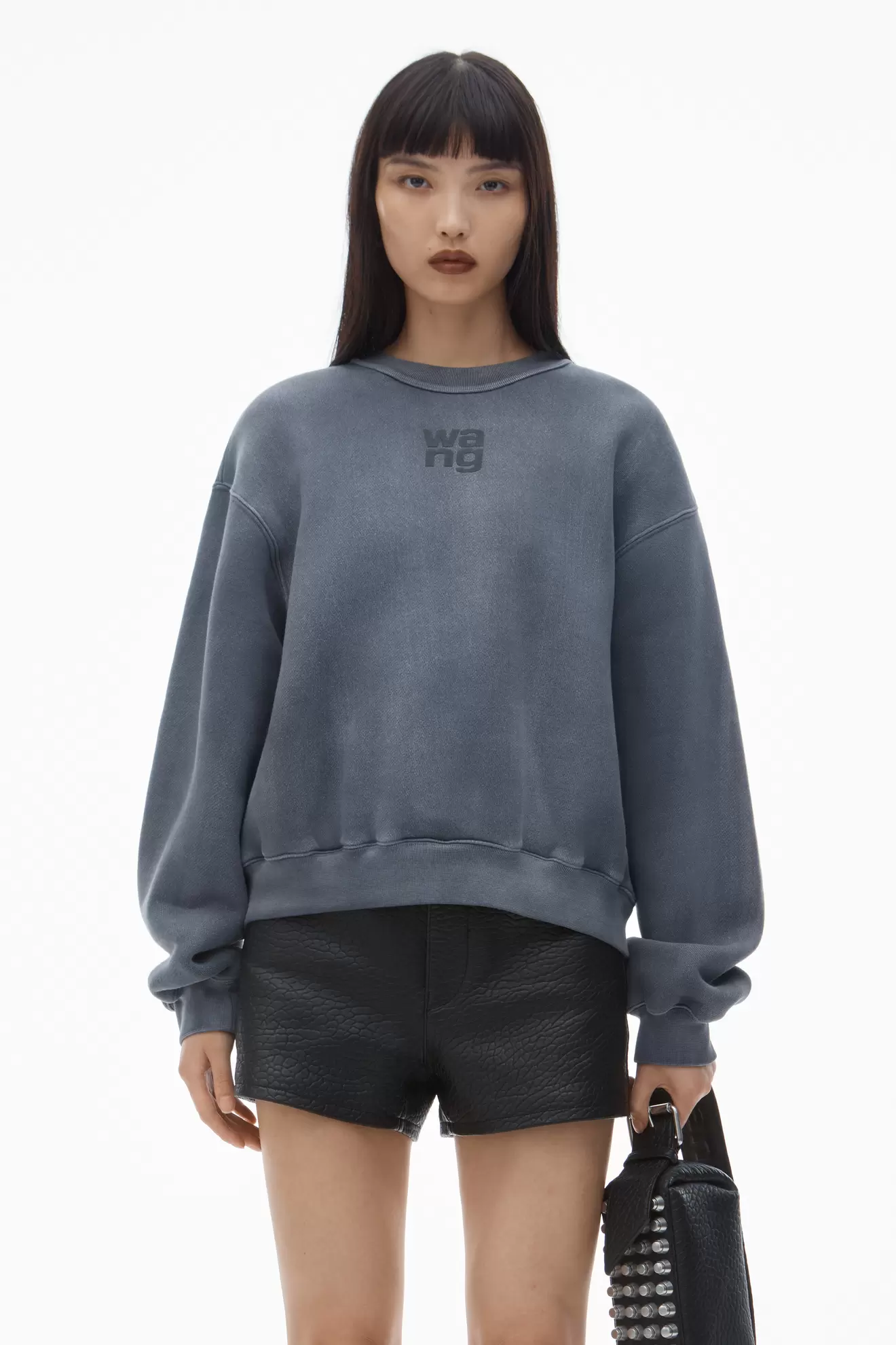 Puff logo sweatshirt in structured terry tuote hintaan 370€ liikkeestä Alexander Wang