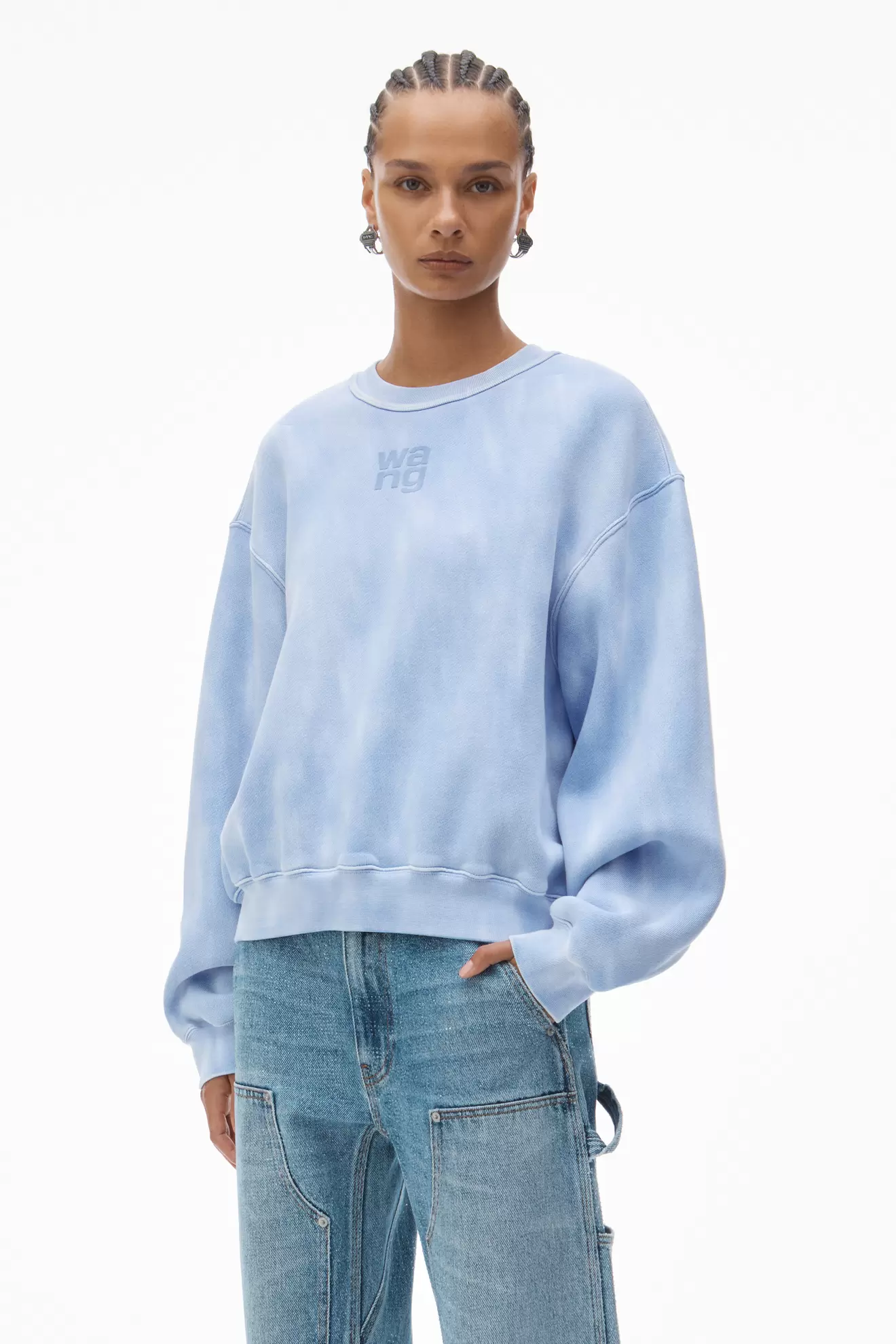 Puff logo sweatshirt in structured terry tuote hintaan 370€ liikkeestä Alexander Wang