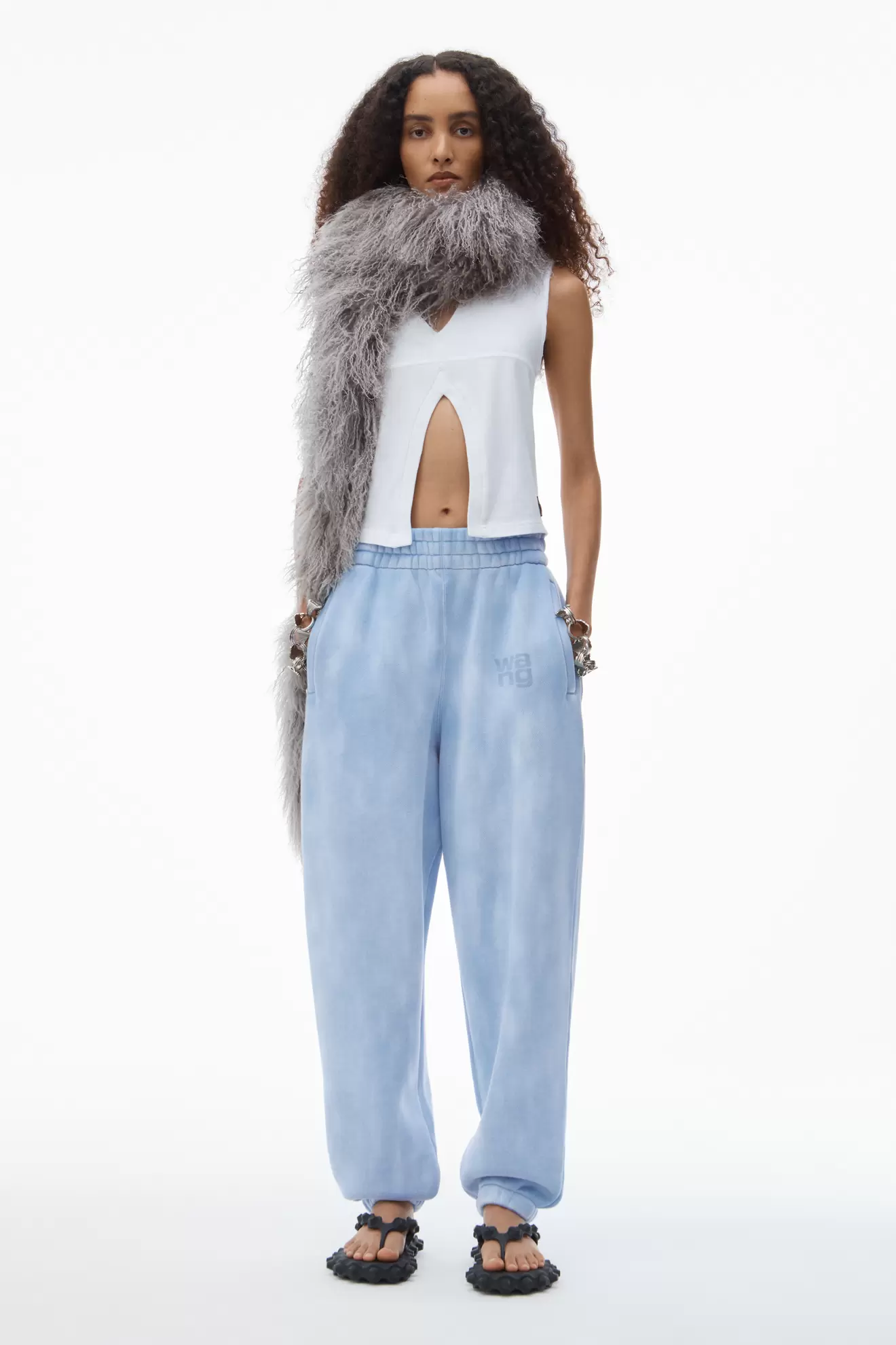 Puff logo sweatpant in structured terry tuote hintaan 370€ liikkeestä Alexander Wang