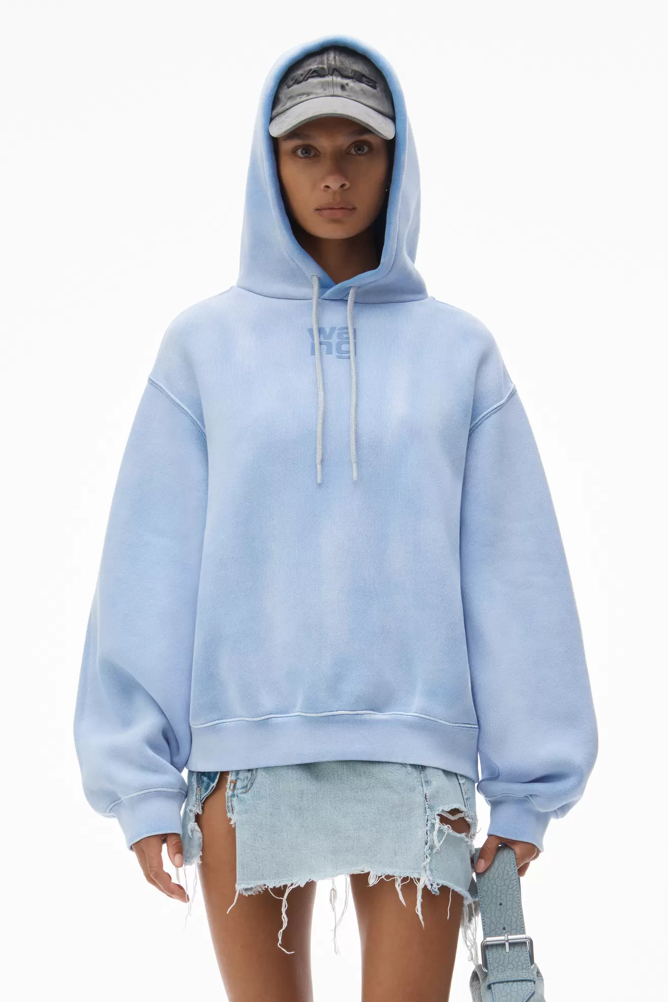 Puff logo hoodie in structured terry tuote hintaan 410€ liikkeestä Alexander Wang