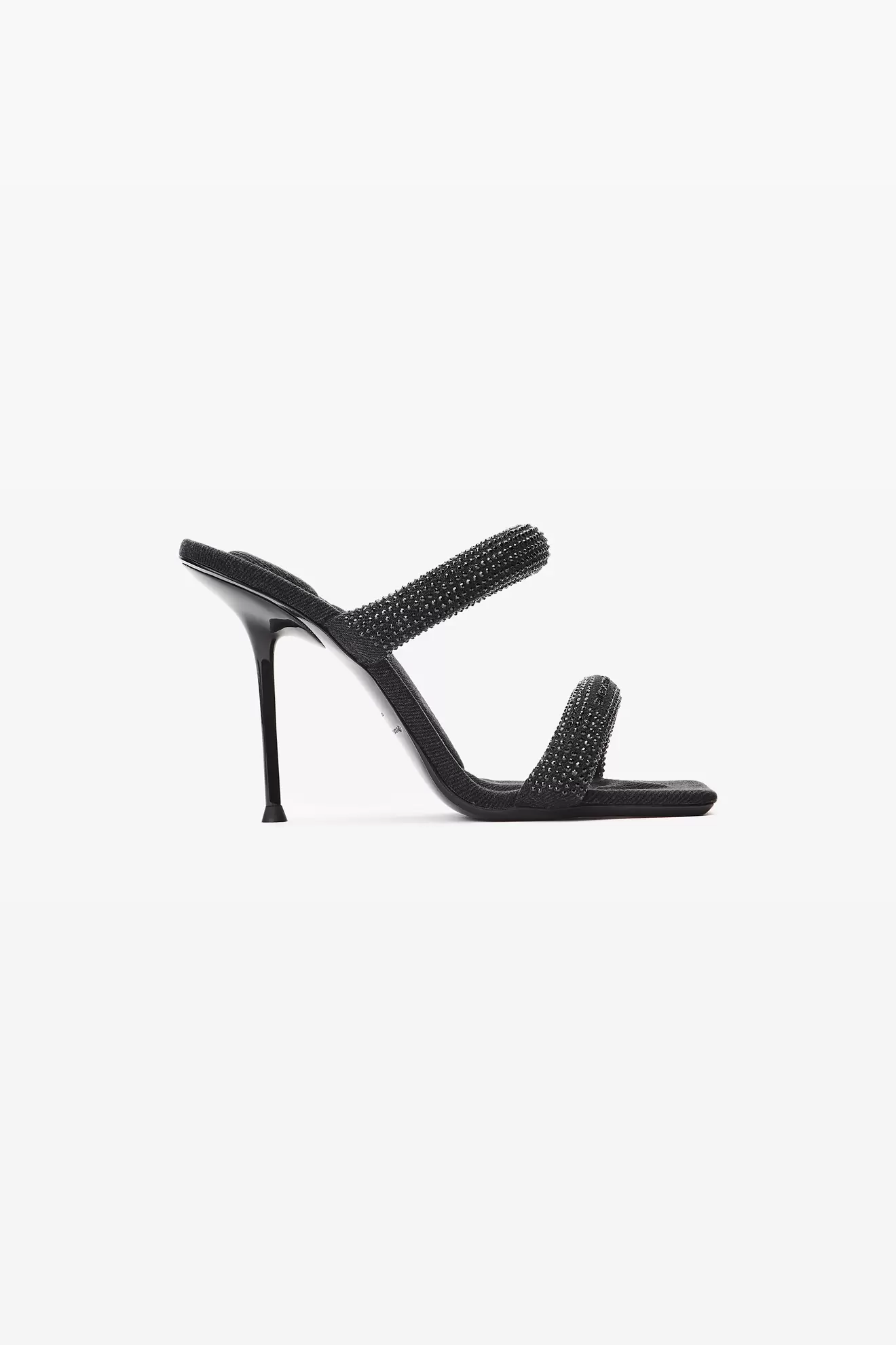 Julie 105mm denim crystal hotfix tubular sandal tuote hintaan 815€ liikkeestä Alexander Wang