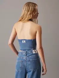 Denim Halter Neck Top tuote hintaan 44€ liikkeestä Calvin Klein